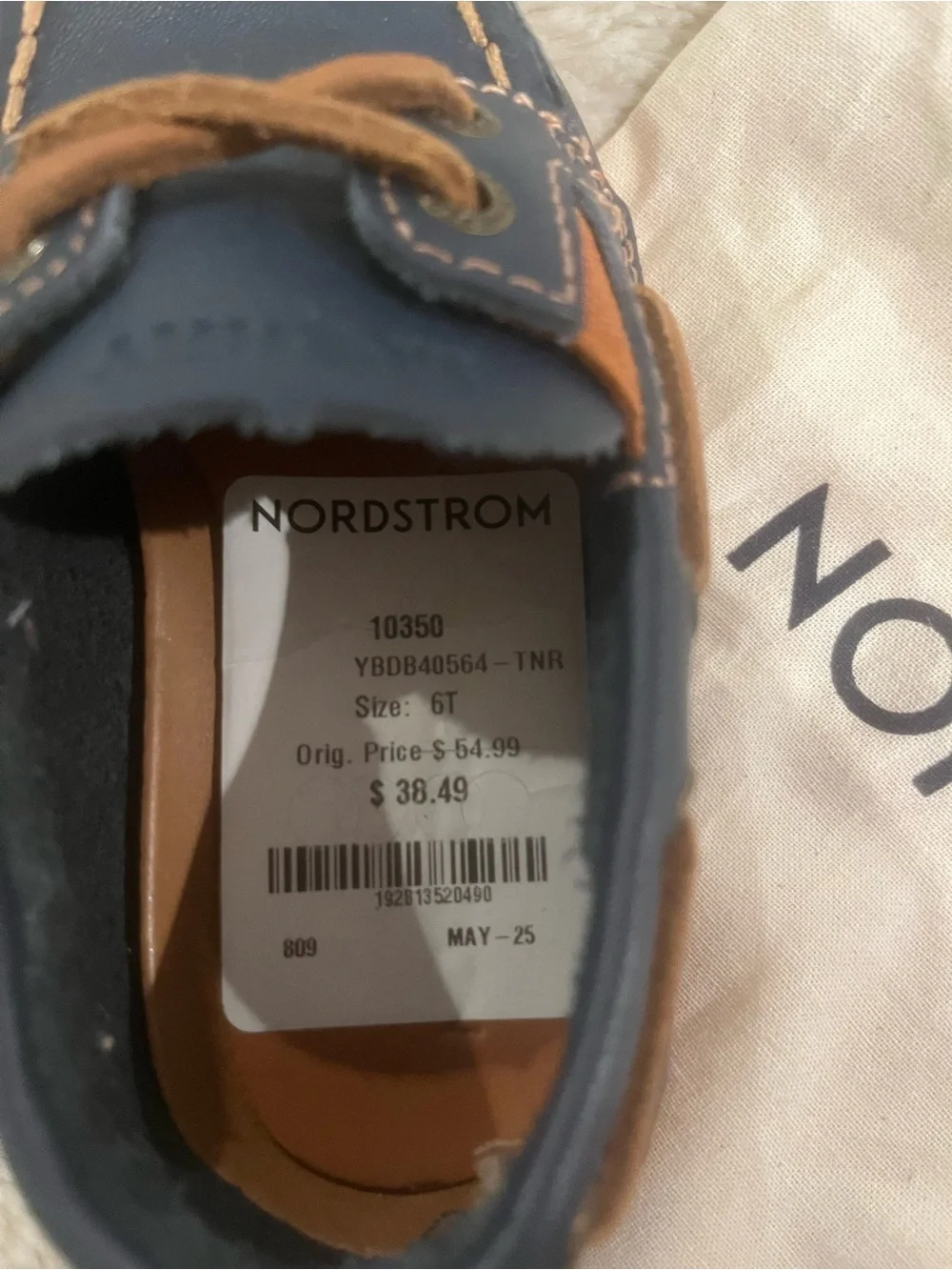 Sperry Toddler Boys Navy and Brown Boat Shoes